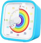 Yunbaoit Rainbow Visual Timer 60 Min Countdown Kids Adults Silent Time
