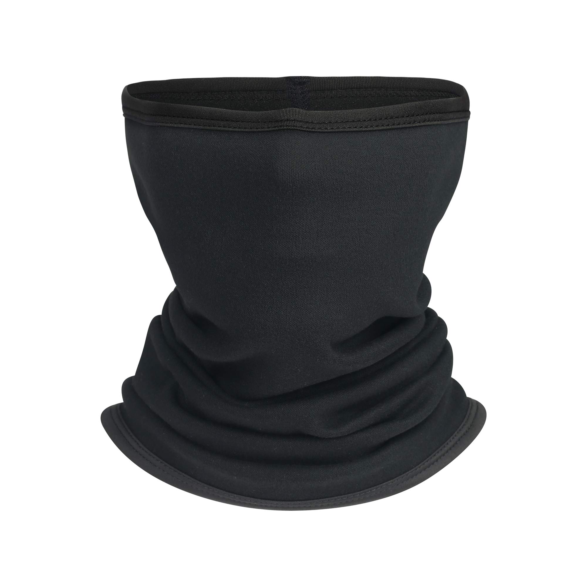 Oscenny Snoods for Men,Soft Lightweight Breathable Better Stay Up Thermal Locked Washable Neck Gaiters for Cold Weather for Men Women Skiing Cycling Motorcycle Biking Autumn Winter(Black)