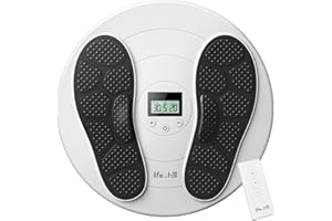 LIFECHILL Foot Massager for Neuropathy, TENS & EMS Foot Circulation Stimulator with Remote Control, 20 Intensities, Effective Foot Pain Relief, FSA HSA Eligible