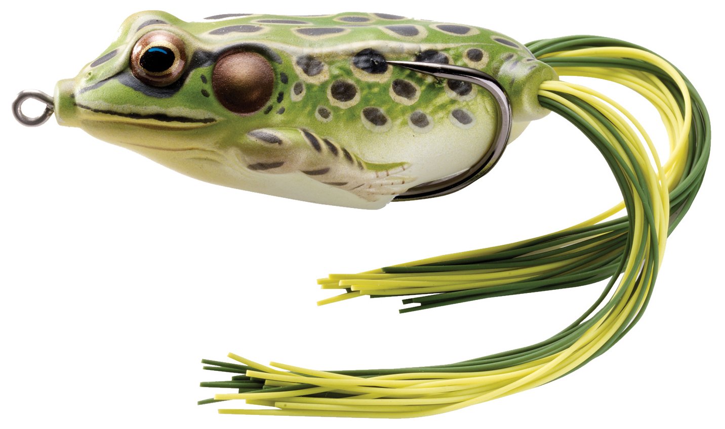 Fishing Tackle Lures Hollow Body Frog, 1.75", Green Yellow