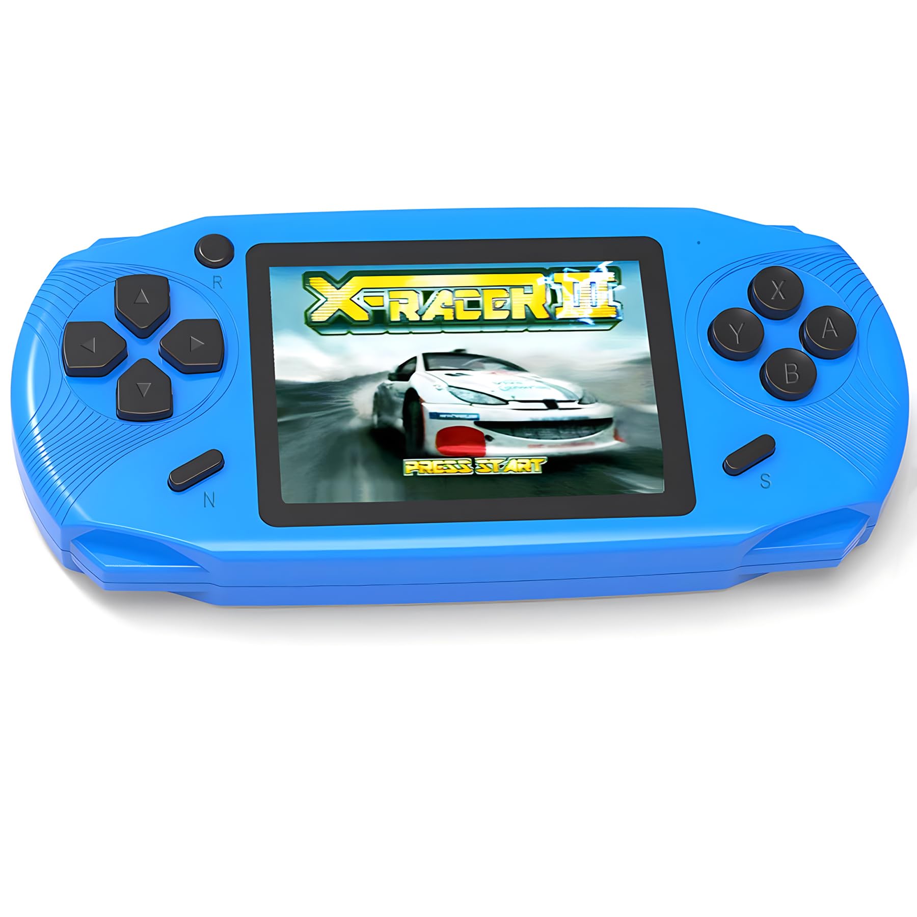 Bornkid 16 Bit Handheld Games Consoles for Kids and Adults with Built in 220 HD Classic Retro Video Games 3.0'' Large Screen Senior Electronic Handheld Game Player Children Birthday Gift (Blue)