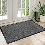 SAFRI Grey Door Mat 40x60cm Indoor Outdoor Non-Slip Water Absorbent view 2