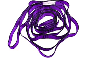 WEBSUKA Aerial Yoga Hammock Daisy Chains Strap, Strong 22kN Adjustable with 10 Loops, No Stretch, Climbing Strap Nylon Chain Sling FOR Aerial Yoga,Swing, Hammock, Suspension, Exercise