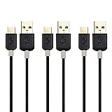 Cable Matters 3-Pack Short USB to USB C Charging