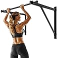ECOTRIC 46'' Wall Mounted Pull Up Bar Chin up Bar Doorway Exercise Bar Upper Body Gym Workout Bar Heavy Duty Training Fitness Home Heavy Duty 500lbs