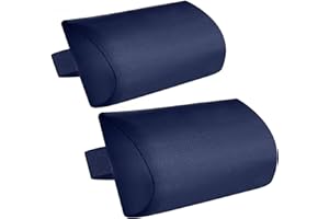 OSTLTTYN Zero Gravity Chair Set of 2 Replacement Pillow Headrest with Elastic Band, Universal Soft Removable Padded Cushion Head Pillow for Zero Gravity Lounge Chair, Folding Patio Lawn Recliner Chair, Blue