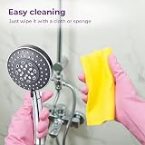 Blue Canyon Lenox Shower Head High Pressure 6 Mode Spray Plastic Easy Install view 7