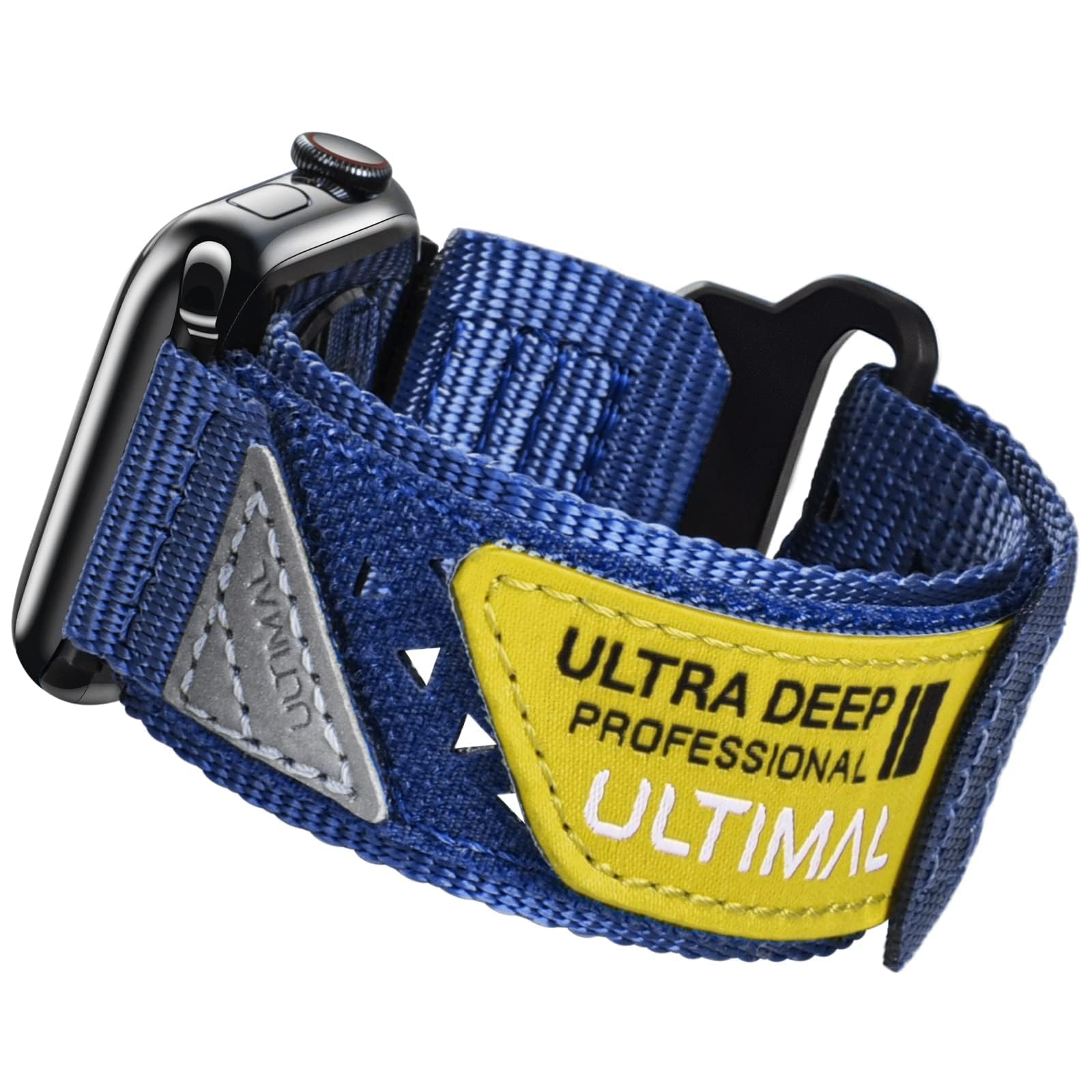 ULTIMAL Compatible with Apple Watch Straps 42mm 41mm 40mm 38mm, Soft Nylon Hollow Out Breathable Band for iWatch Series 11 10 9 8 7 6 5 4 SE SE2 SE3 3 2 1 (Blue) — image 1