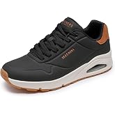 Skechers Men's Uno Suited On Air Sneaker | Casual Shoe, Air-Cooled Memory Foam, Skech-Air, Lace up