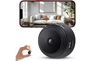 YISPK Hidden Camera,1080P HD WiFi Mini Nanny Cam with Night Vision & Motion Detection - Indoor/Outdoor Wireless Security Spy Cameras for Home, Car, Baby & Pet Monitoring-Upgraded A9