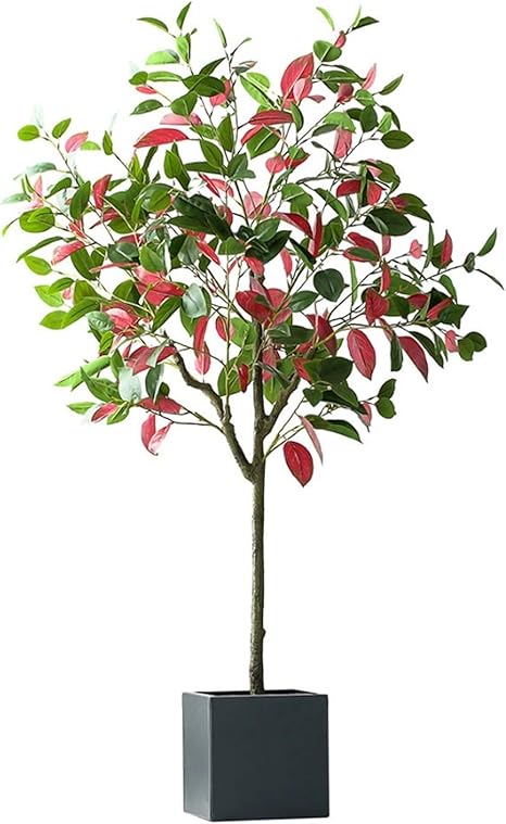 Amazon 人工木オリーブシミュレーション緑の植物鉢植えのホームオフィスの装飾大きい緑の偽物植物の床盆栽 Color D 人工観葉植物 オンライン通販