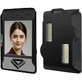 IDGemz Badge Holder for RSA SecurID Tokens - Stealth Black - Holds up to 4 Badges (Holds 2 Tokens)