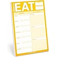 Knock Knock What to Eat Pad Meal Planning Pad, 6 x 9-inches (Yellow, Magnet on Back)