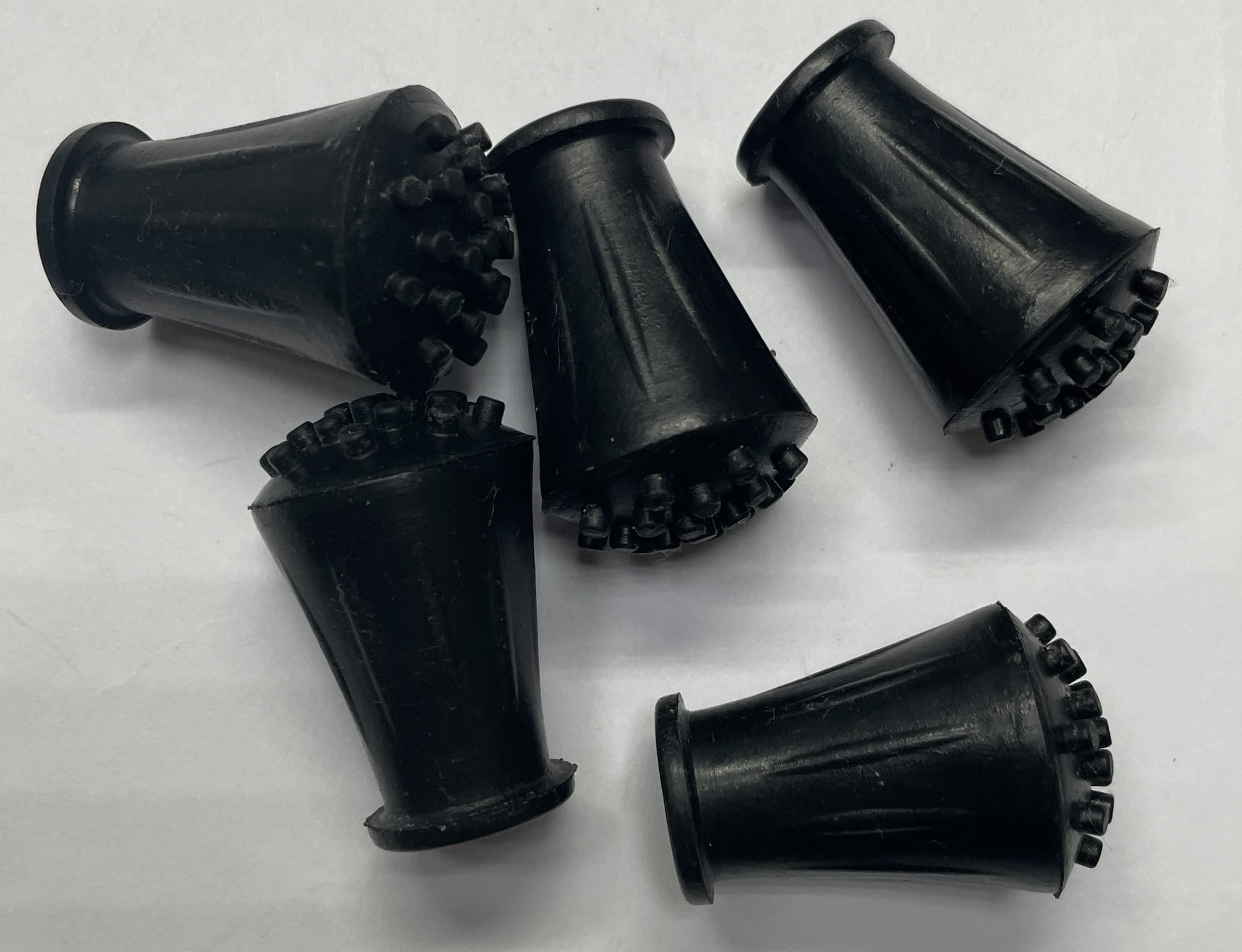 dexierp Protection Force For 13/32" 10mm (Pack of 8) Round OD Tubing End Chair Leg Stick Ferrule Furniture Feet Rubber Cap Cup Pad Cover Floor Plug Protectors