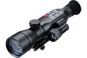 GUUNE Digital Night Vision Scope for Hunting 50mm Lens,WiFi APP, 3.7-11x Zoom IP66 IR Infrared Light,Easy Zeroing Range Finder Outdoor Hunting Scope