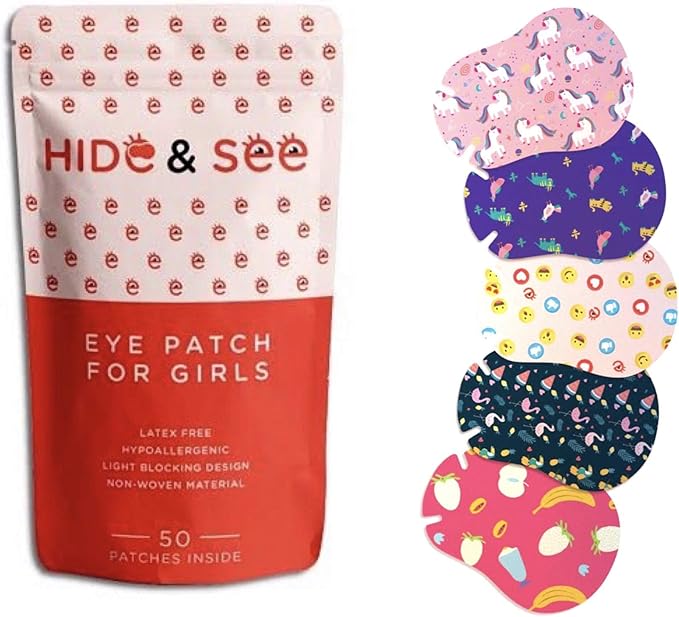 Kids Eye Patches Girls 50 Patches in Convenient Travel