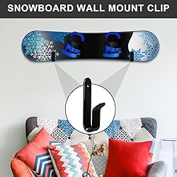 Rolitwils Snowboard Wall Mount Clips, Horizontal
