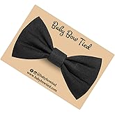 Handmade Pre-Tied Clip on Bow Tie for Baby to Young Boy