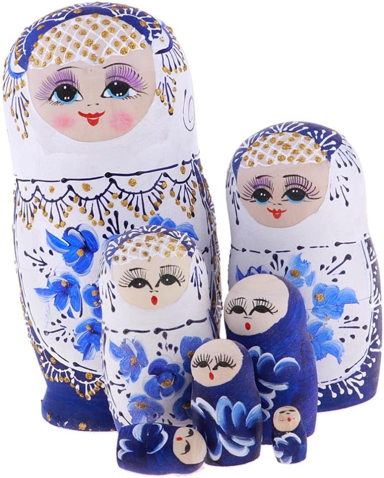 Traditionelle Russische Matroschka Babuschka Matrjoschka Steckpuppe