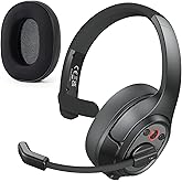 EKSA [Upgrated Trucker Bluetooth Headset with ENC Microphone, 99ft Wireless Range & 30H Talk Time, with Replaceable Ear Pad, Environmental Noise Cancelling Headphones All-Day Comfort for Drivers