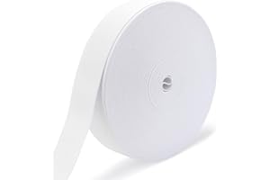 RIUNBB White Elastic Bands for Sewing - Waistband Elastic 1-1/2 inch x 30 Yards - Durable, Comfortable Stretch for Pajamas, Crafts, Waistbands & Masks