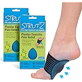 Strutz 2 Pack Sole Angel - The Original Patented Arch Support and Compression Technology - Plantar Fasciitis Support - Ease Discomfort and Improve Mobility - Metatarsal Foot Pads for Women and Men