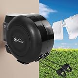 Vinsani 30m Retractable Clothes Line Wall Mounted Heavy Duty Dryer view 4