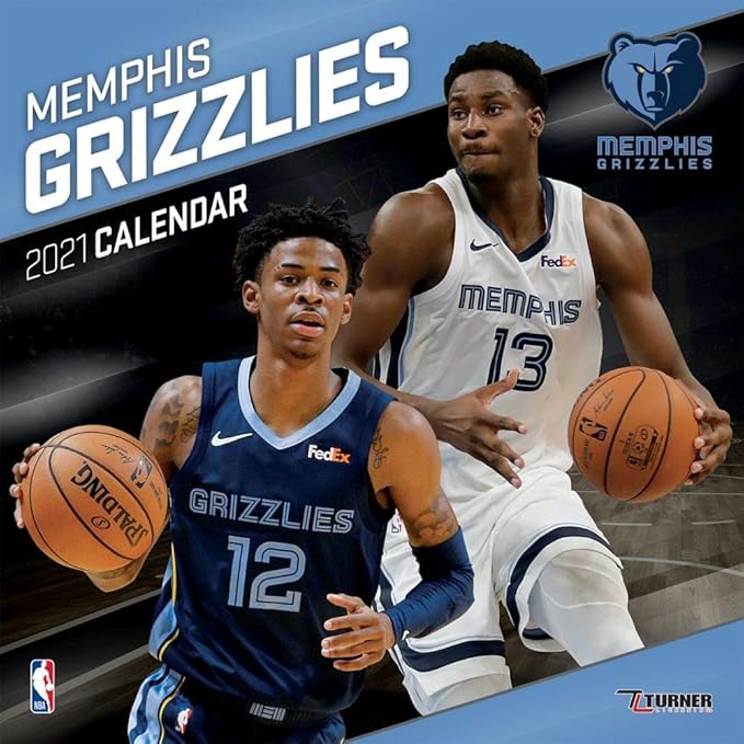 Turner Sports Memphis Grizzlies 2021 12x12 Team Wall Calendar 21998011883 Office Products Amazon Com