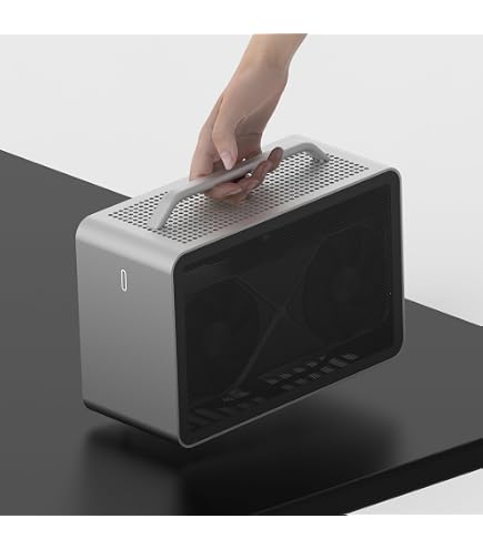 Amazon.com: COOJ MQ6 Mini ITX - Funda de PC para juegos, funda de