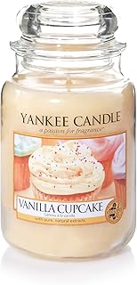 Yankee Candle Duftkerze im Glas (groß) | Vanilla Cupcake | Brenndauer bis zu 150 Stunden