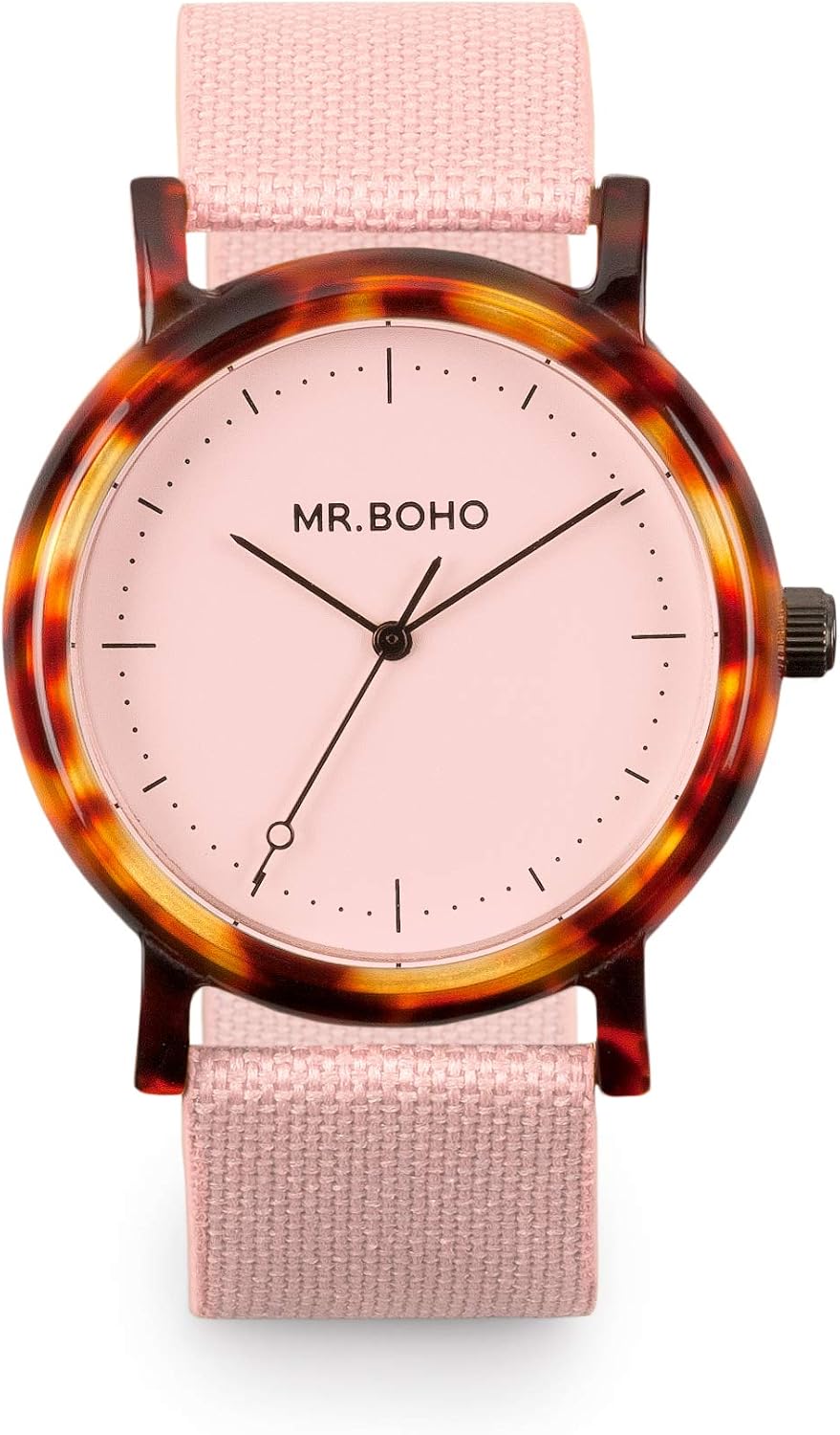 MR. BOHO Reloj Analógico para Adultos Unisex de Cuarzo con Correa en Tela