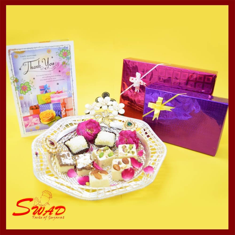 Barfi Mix - Thank You Gifts Hampers - Indian Sweets/Mithai/Desserts (1KG)