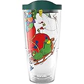 Tervis Dr. Seuss Grinch All Packed Up Made in USA Double Walled Insulated Tumbler Travel Cup Keeps Drinks Cold & Hot, 24oz, Classic