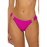 BECCA Women's Color Code Hipster Bikini Bottom, Cheeky Coverage, Swimwear Separates