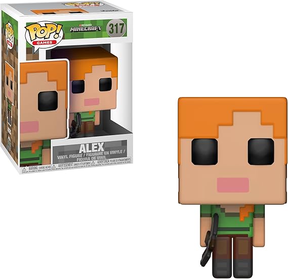 Amazon Com Funko Pop Games Minecraft Alex Collectible Figure Funko Pop Games Toys Games