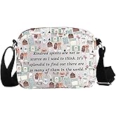 WCGXKO Novel Inspired Crossbody Bag The Book Fans Gift Bookish Bookworm Gift for Novel Lovers