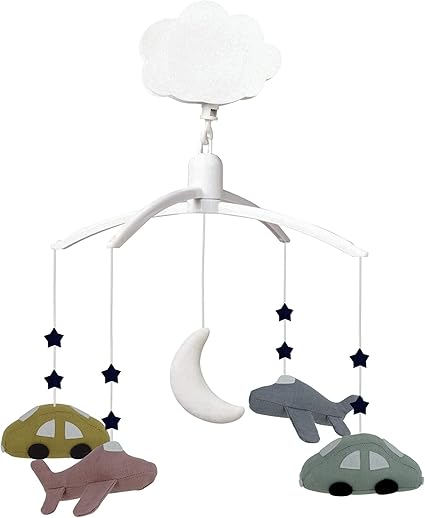 Trousselier Mobile Musical Avion Voiture Tissu En Lin Musique Lullaby De Mozart Classique Chic Facile A Installer Multicolor 1 Unite Amazon Fr Bebes Puericulture