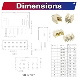 Kidisoii JST Connector Kit, PHD2.0 Dual Row DIP