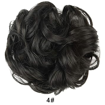Barsdar Wavy Curly Messy Bun Updo Hairpiece Scrunchy Scrunchie