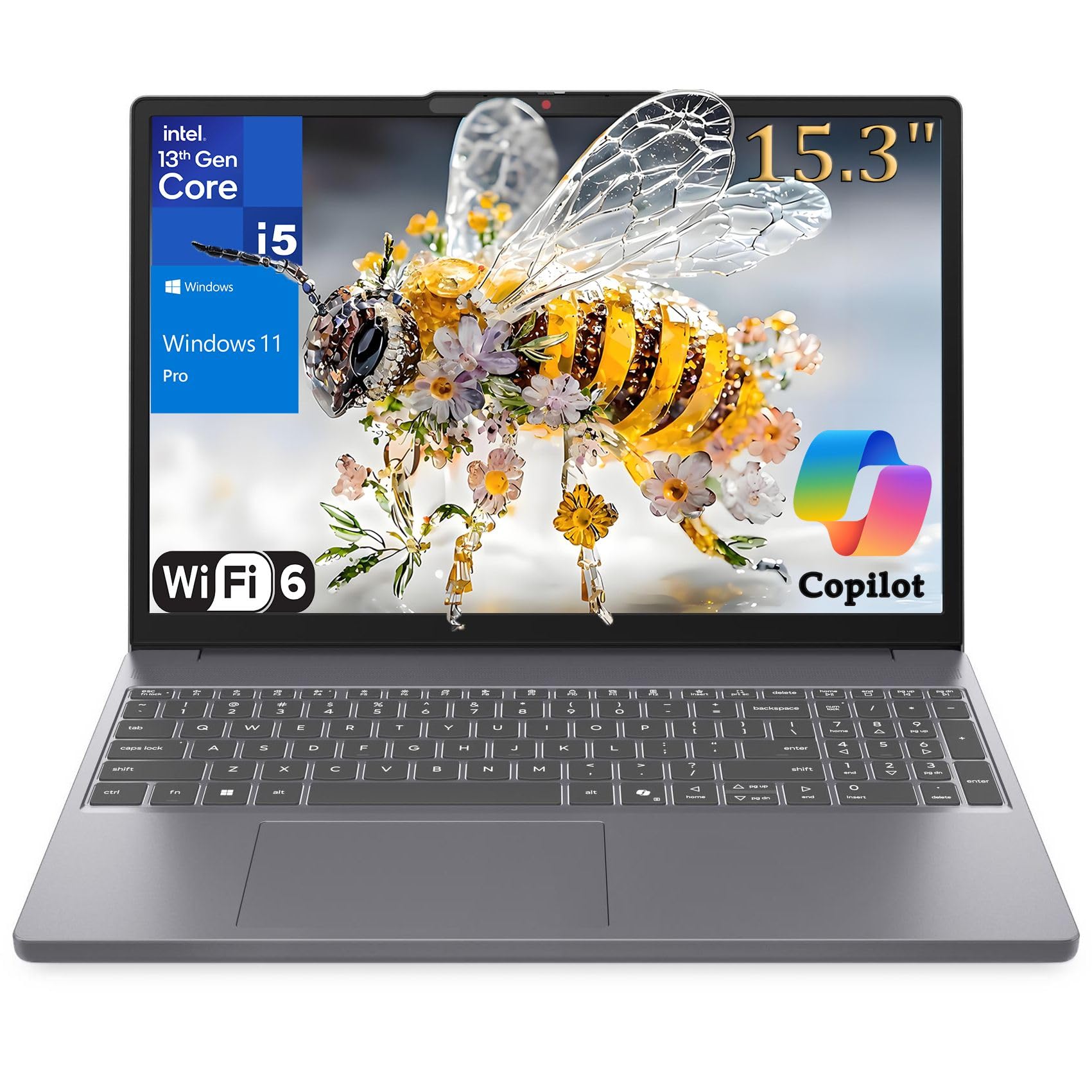 Lenovo Laptop Computer for Home and Business, Intel Octa-Core i5-13420H (Beat i7-1355U), 15" FHD+, 24GB DDR5 RAM, 512GB PCIe SSD, WiFi 6, BT 5.2, HDMI, Type-C, Copilot Key, Luna Grey, Windows 11 Pro Image Lenovo Laptop Computer for Home and Business, Intel Octa-Core i5-13420H (Beat i7-1355U), 15" FHD+, 24GB DDR5 RAM, 512GB PCIe SSD, WiFi 6, BT 5.2, HDMI, Type-C, Copilot Key, Luna Grey, Windows 11 Pro Image