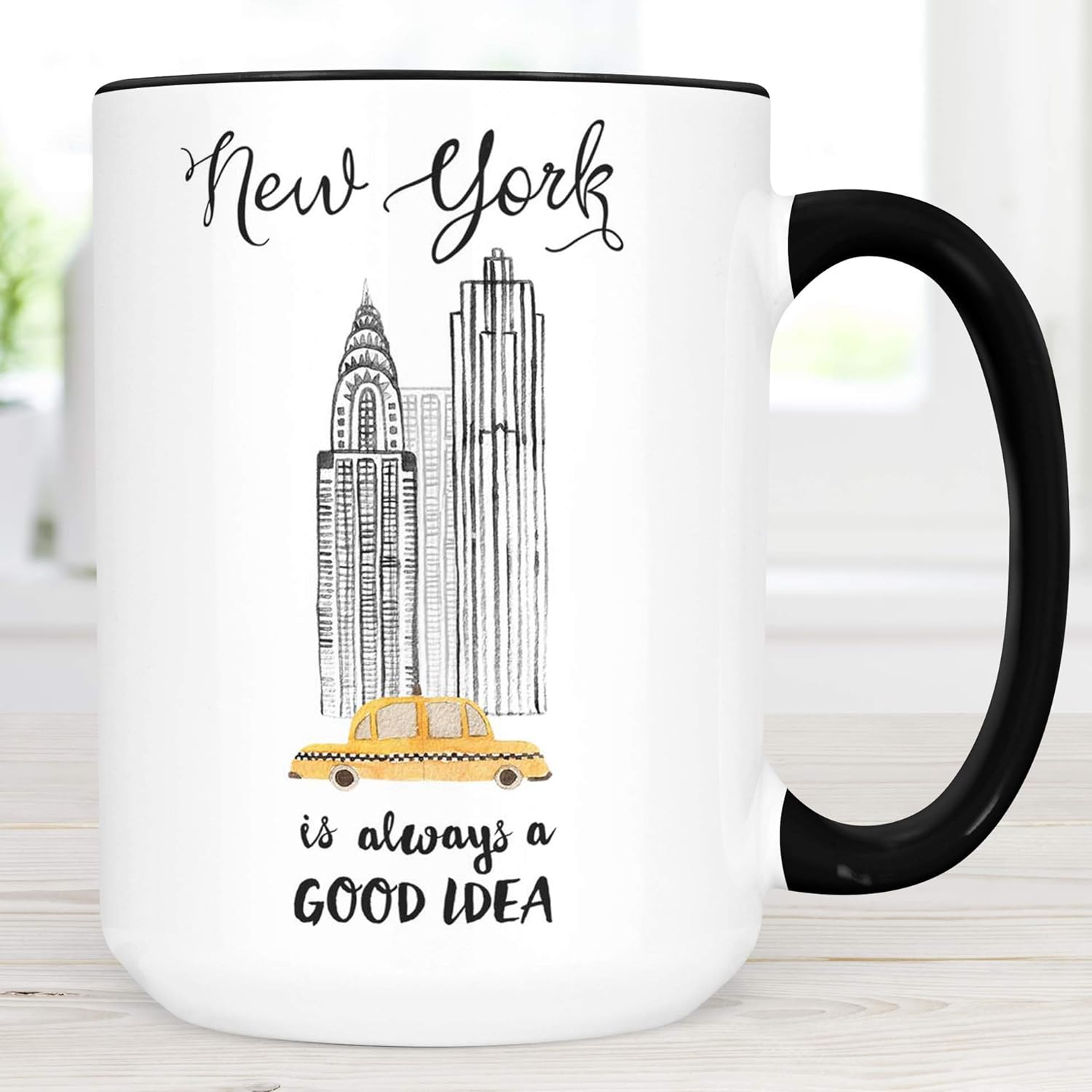 New York Coffee Mug Microwave and Dishwasher Safe Ceramic