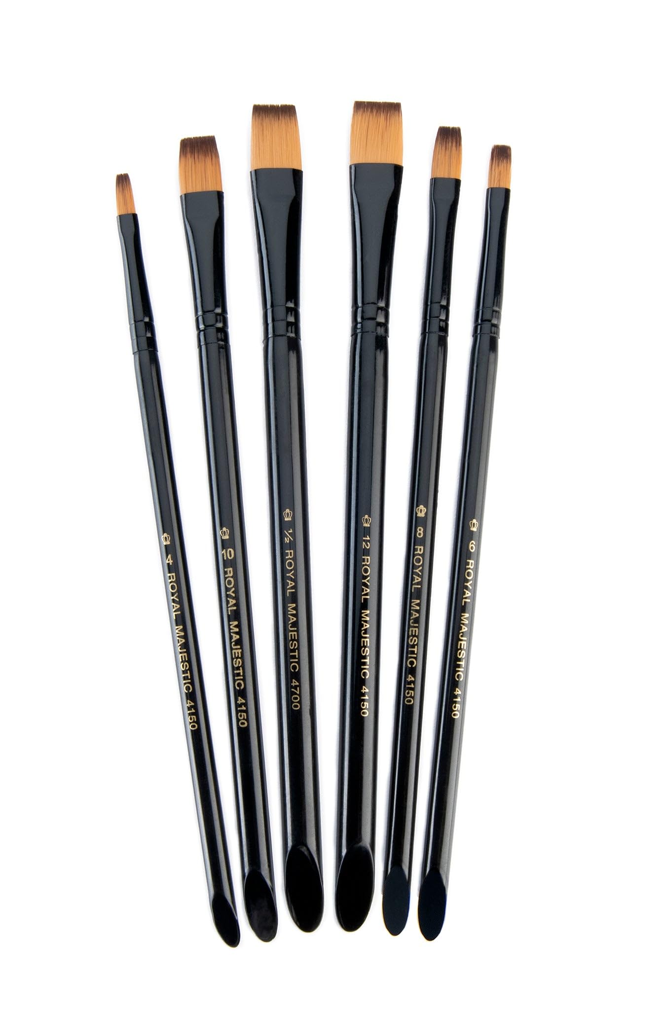 Royal and Langnickel Majestic Premium Shader Brush Set (Pack of 6),Black
