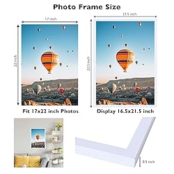 JCJMY 17x22 Picture Frame White for Wall