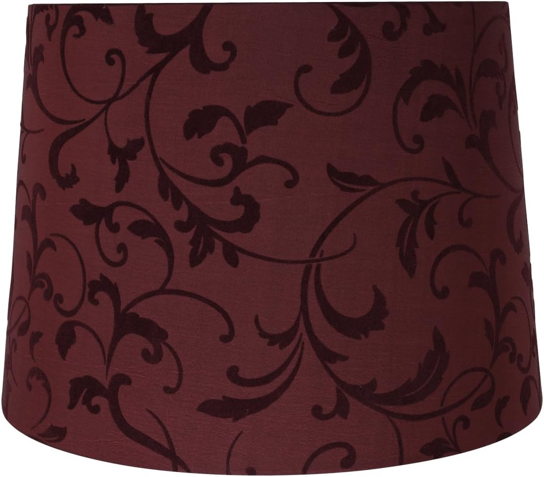 Aspen Creative 32325 Transitional Hardback Empire Shaped Construction Red, 14" Wide (12" x 14" x 10") Spider LAMP Shade