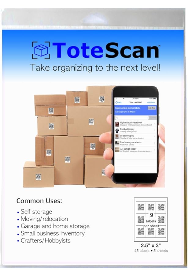 Bluelounge Quick Smart Peek Self-Adhesive Labels + App 32 ...