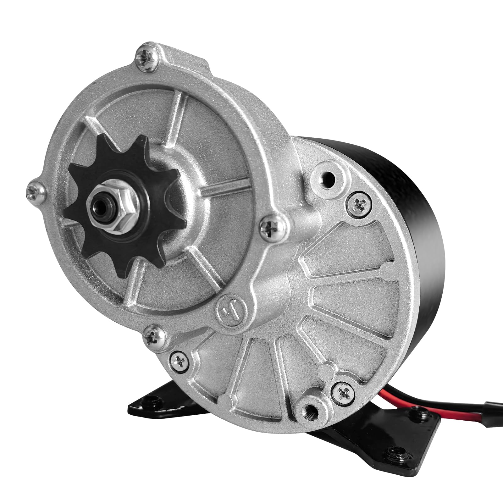 DC 12V 250W Gear Reduction Motor with 9 Tooth Sprocket, MY1016Z2 Brushed Motor for E Scooter, Electric Wheelchairs, Motorcycles, Massagers and Mowers