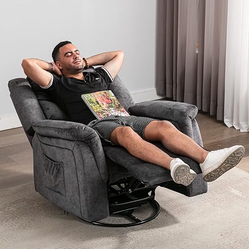 COMHOMA Recliner Chair with Heat and Massage 360 Degree Lazy Boy