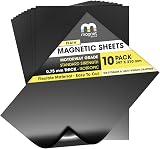 The Magnet Shop 10 x A4 0.85mm Plain Flexible Magnetic Sheets Strong Motorway
