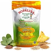 Nopalina Pineapple Fiber Powder - 1 Lb Bag - 30 Servings - Flax Seed, Psyllium, Oat and Wheat Bran, Omega 3, 6 &amp; 9