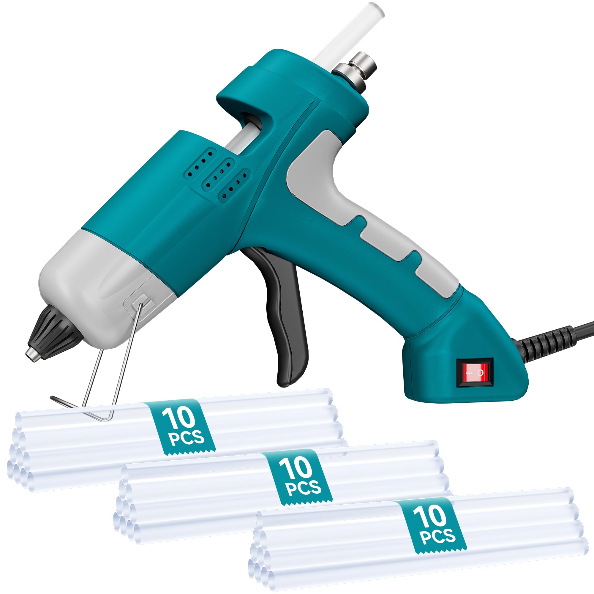 Photo 1 of HHieratic 110V/20W Hot Glue Gun with 30 Glue Sticks Set,Lightweight Craft Gun for DIY,Home Repairs and Kids' School Projects